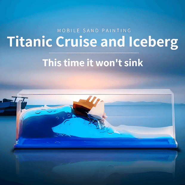 Titanic Cruise Iceberg Fluid Liquid Wave Toy