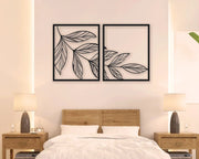 Leaf Art Wall Hanging Decorations Mdf Wood Material